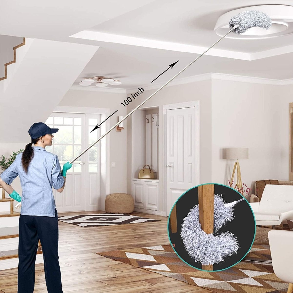 DUSTMASTER Telescopic Duster With Extended Reach Up To 230 Cm