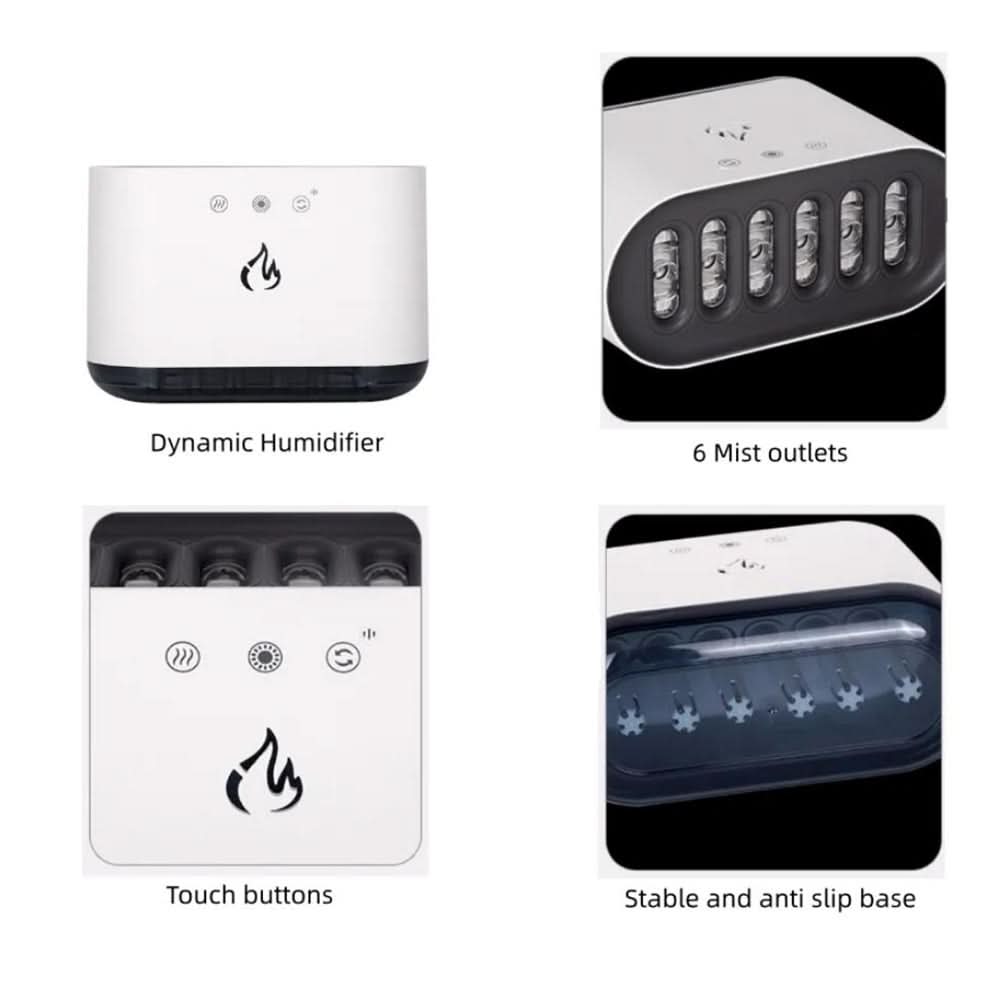 BreezeNest Pro Luftfukter med LED og stemmestyring for hjemmekomfort