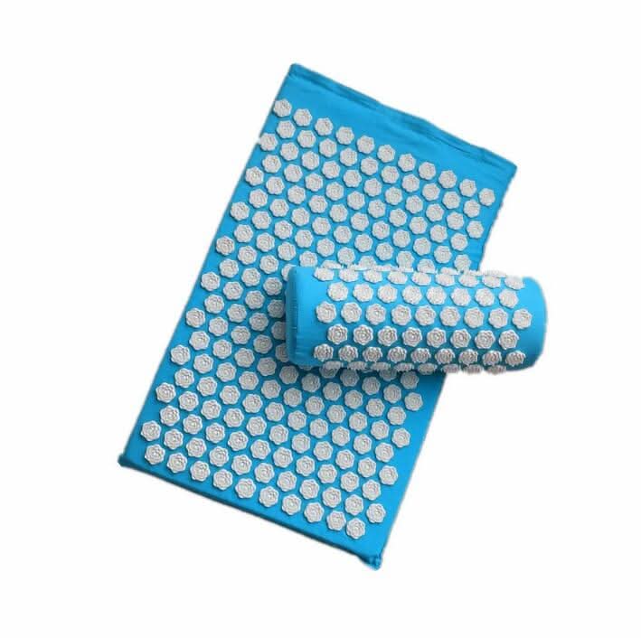 Set Tappetino Yoga e Cuscino CalmFlex per Agopressione e Sollievo Naturale dal Dolore a Casa