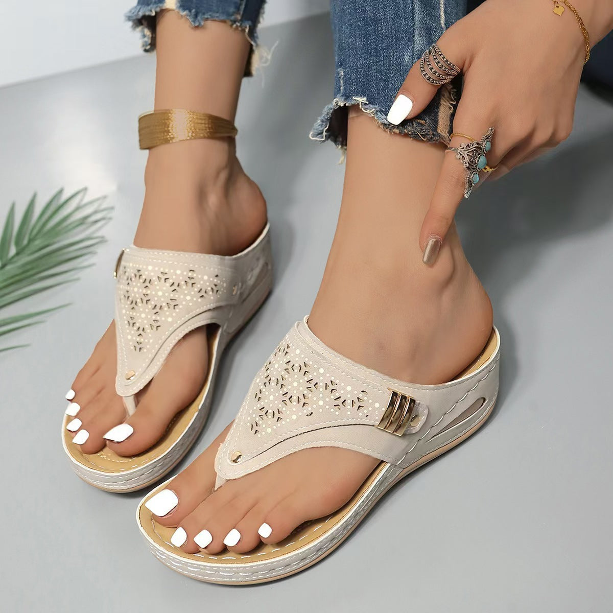OrthoEase sandaler mod plantar fasciitis til hælstøtte