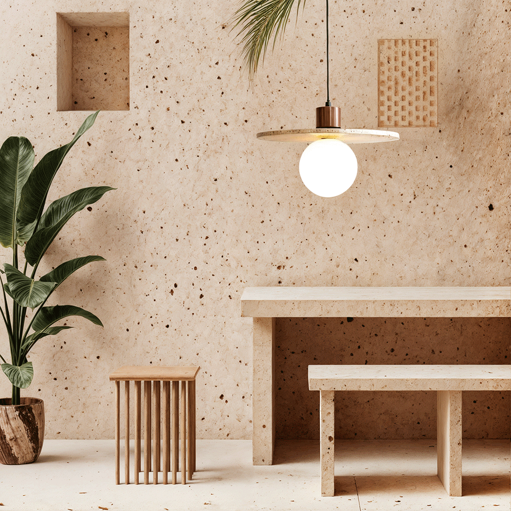 Travertine Solena Pendant Lights | Orntli