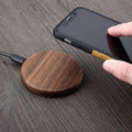 VerdantCharge Qi Fast Charger In Bamboo With Overheat Protection For Minimalists