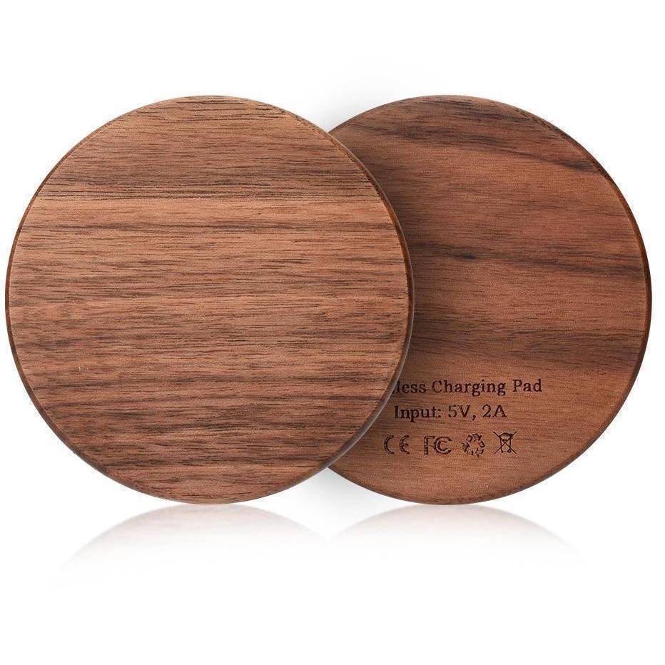 VerdantCharge Qi Fast Charger In Bamboo With Overheat Protection For Minimalists