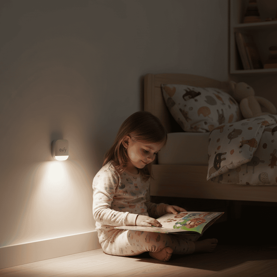 LumaGlow Energiatakarékos Autószenzoros Éjszakai Lámpa Foglalat, 6 Darab Hálószobákhoz