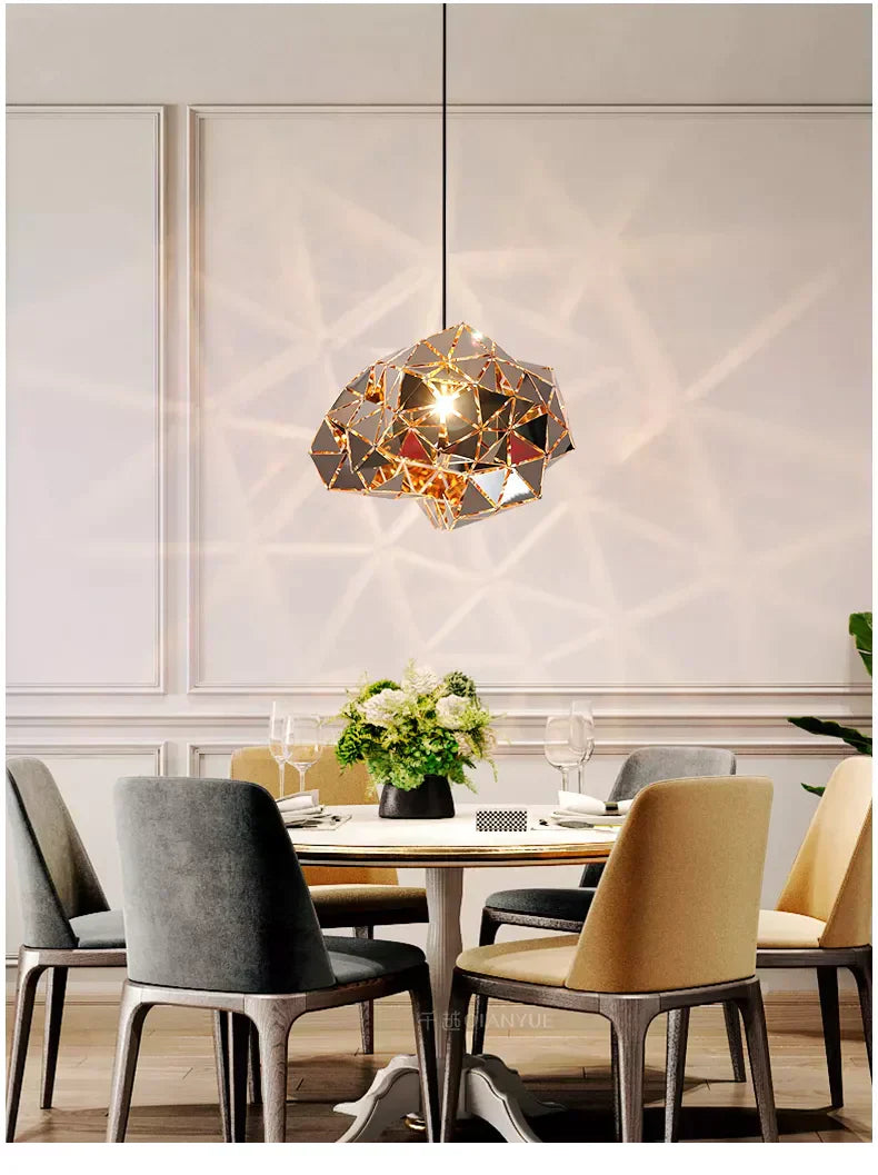 NovaGrid Rustfritt Stål Geometriske Moderne Pendellamper
