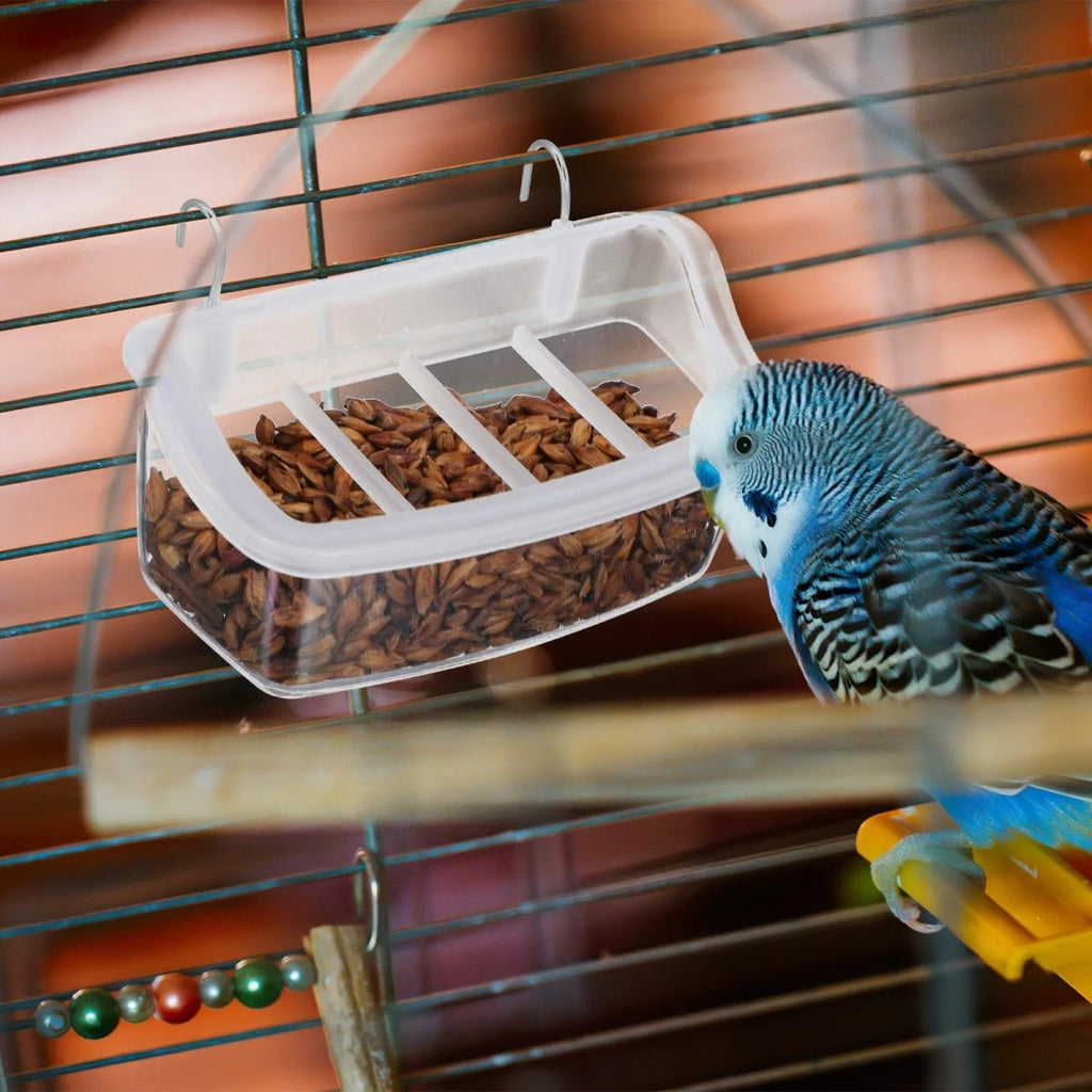 Clear Wing Parrot Feeder 360 Degree Transparent Hygienic Eco Friendly