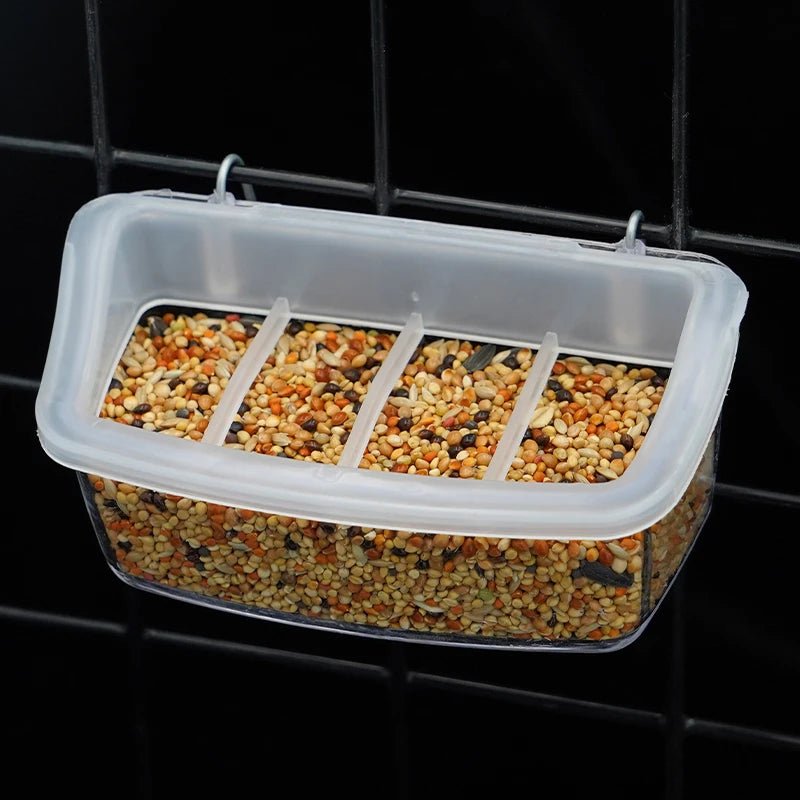 Clear Wing Parrot Feeder 360 Degree Transparent Hygienic Eco Friendly
