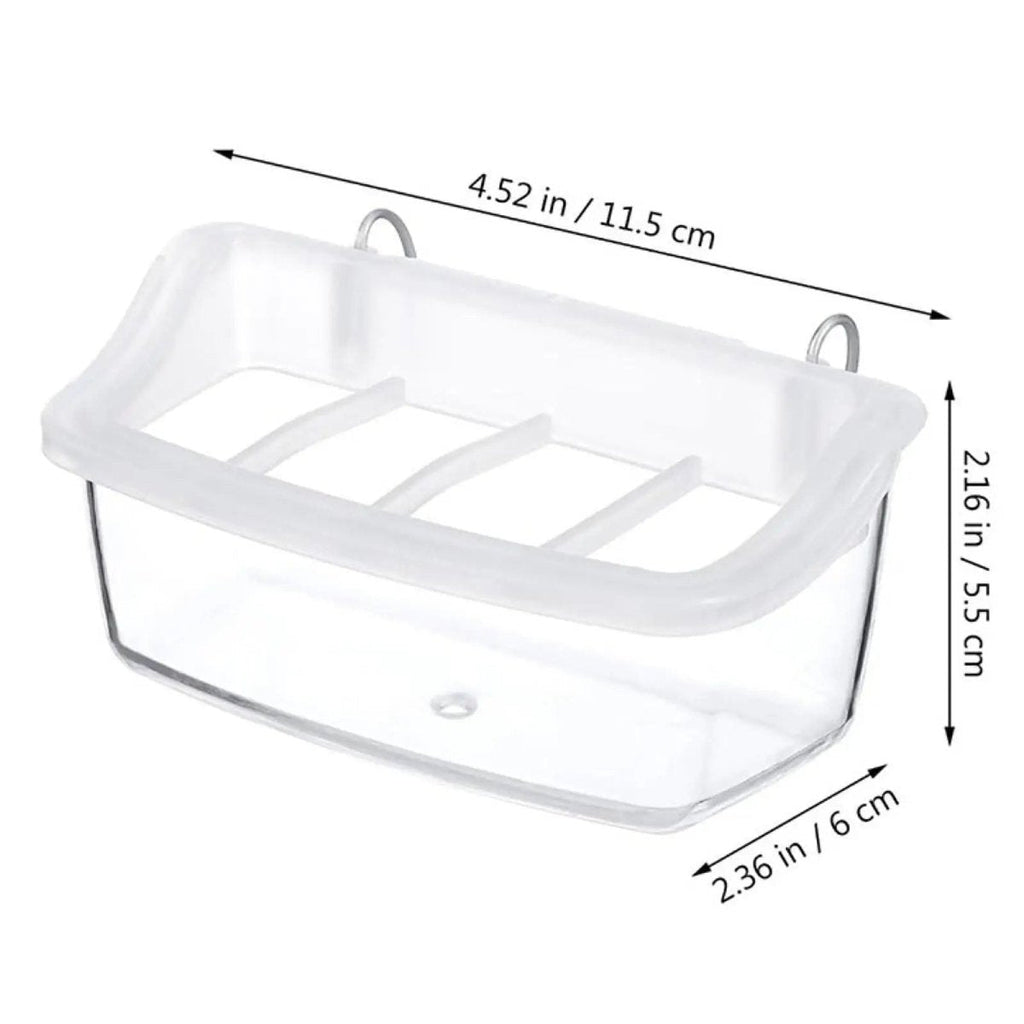 Clear Wing Parrot Feeder 360 Degree Transparent Hygienic Eco Friendly