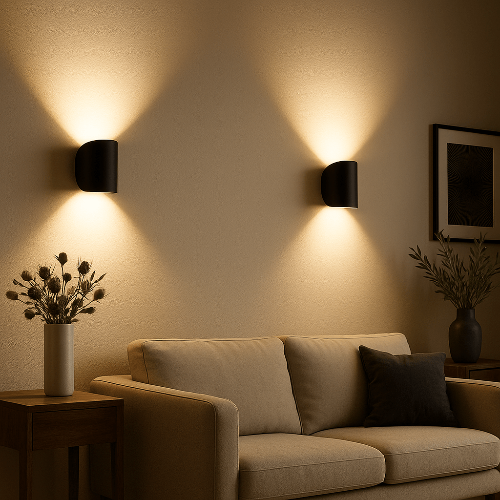 LumaGlow LED fali lámpa energiatakarékos, modern otthonokhoz és nappalikhoz