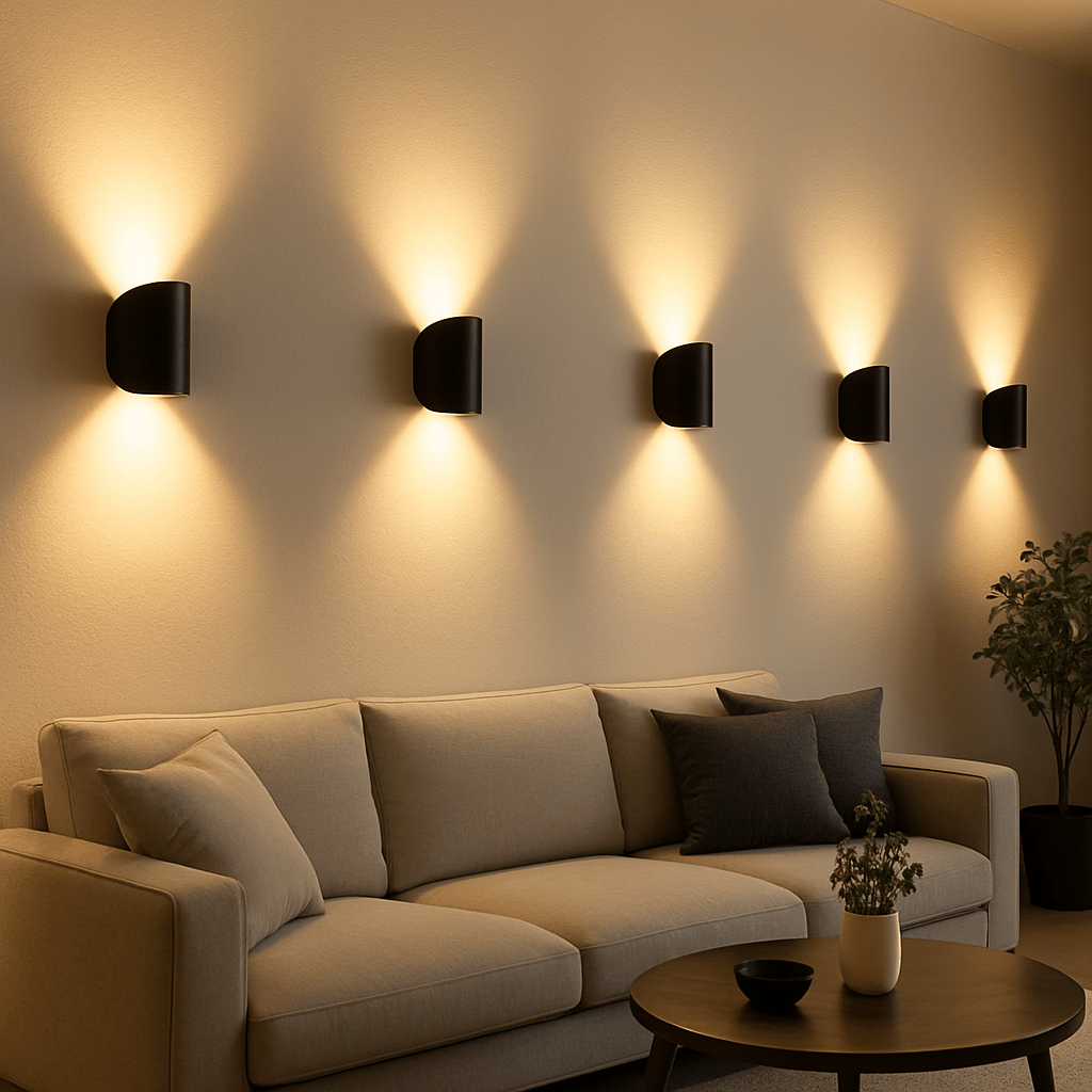 LumaGlow LED fali lámpa energiatakarékos, modern otthonokhoz és nappalikhoz
