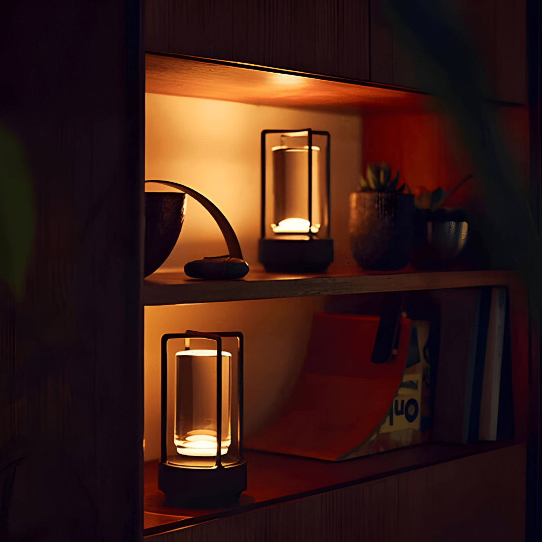 NovaBeam vanntett bærbar LED-bordlampe for innendørs og utendørs bruk