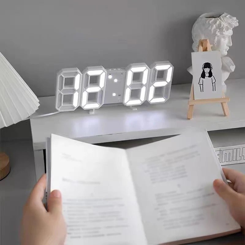 LumenNova 3D digitální hodiny se světlem, hlasovým ovládáním a tichým budíkem pro milovníky technologií