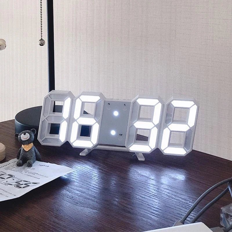 LumenNova 3D digitální hodiny se světlem, hlasovým ovládáním a tichým budíkem pro milovníky technologií