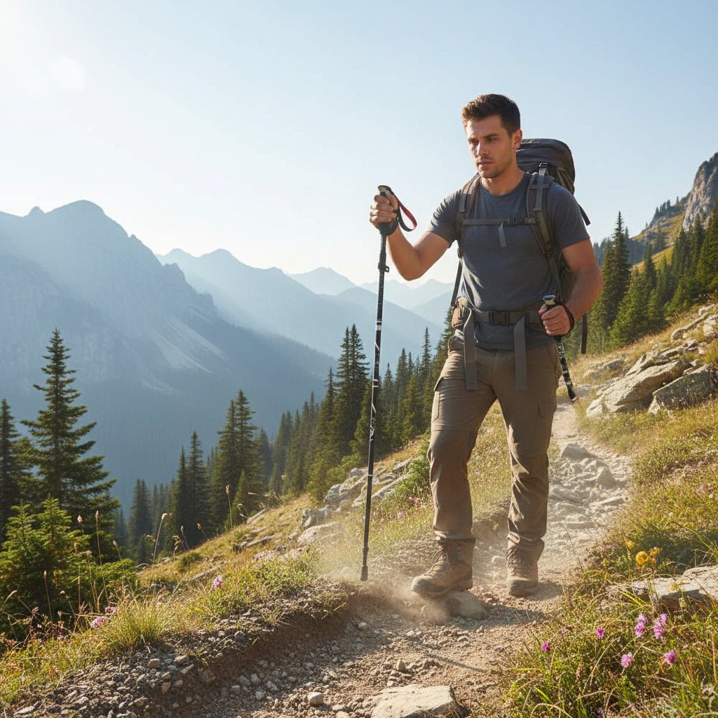 SummitPath justerbare vandrestaver med ergonomisk sklisikkert håndtak for turgåere