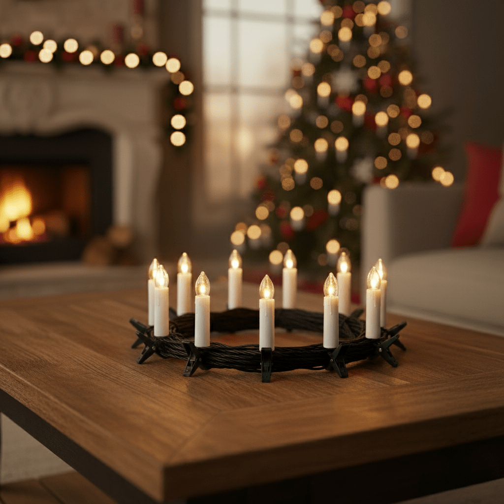 NovaGlow Flameless Christmas Candle Set With Cozy Warm Glow For Home Decor Lovers