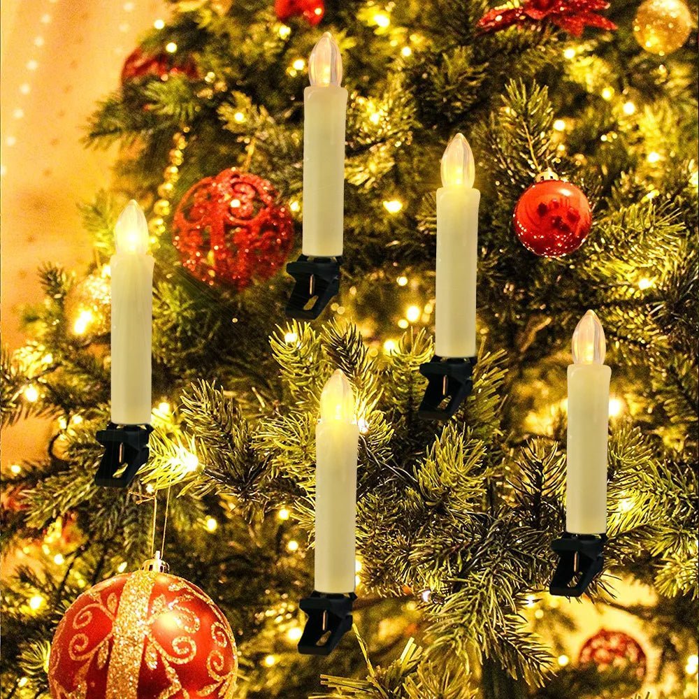NovaGlow Flameless Christmas Candle Set With Cozy Warm Glow For Home Decor Lovers