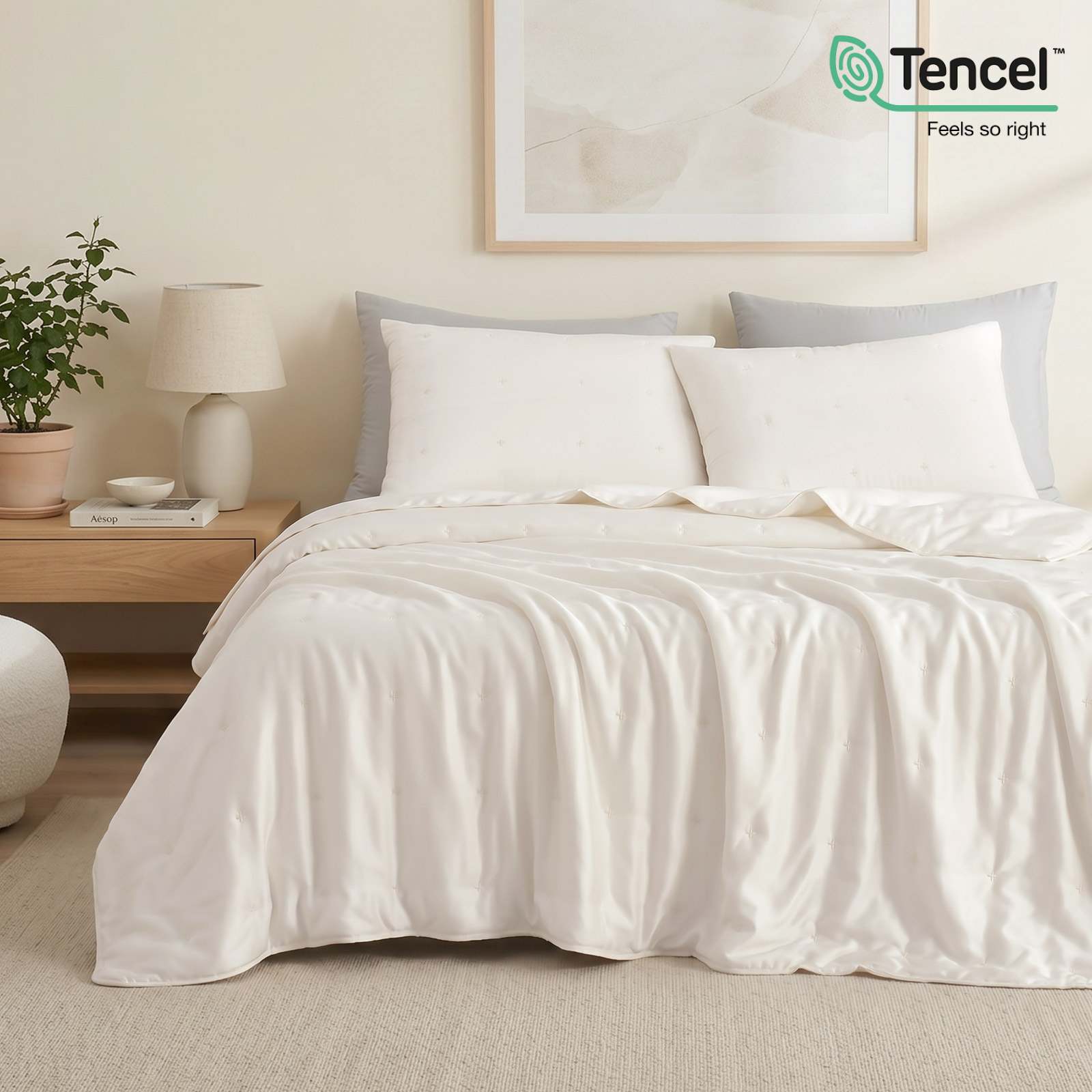 Eco-Friendly Comforter Set | Tencel Cooling Comforter with Moisture-Wicking Technology | Lightweight Design for Hot Sleepers 2