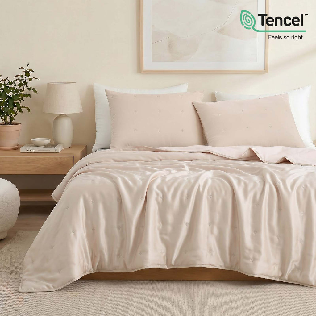 Eco-Friendly Comforter Set | Tencel Cooling Comforter with Moisture-Wicking Technology | Lightweight Design for Hot Sleepers 8