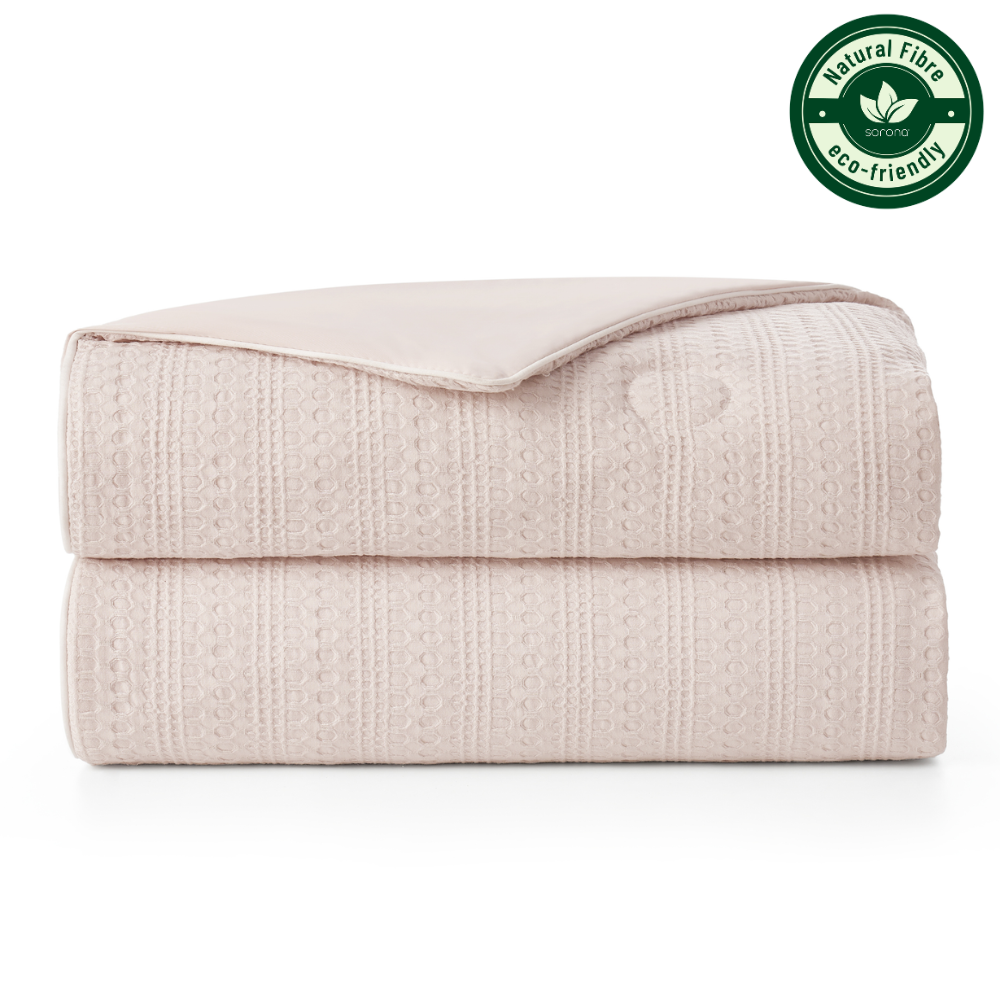 EcoCool Collection | Waffle Cooling Comforter with Sorona Fiber | Breathable Design for Hot Sleepers 2