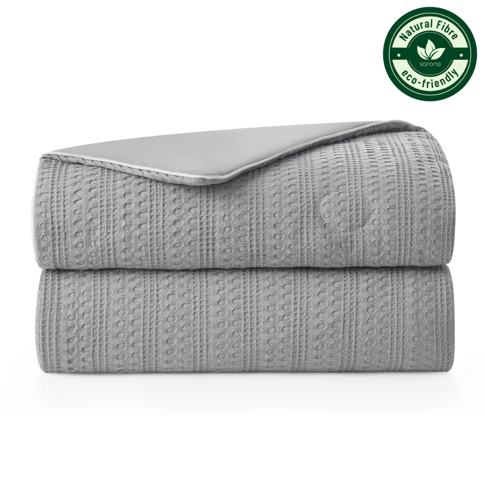 EcoCool Collection Sorona Fiber Waffle Comforter Breathable Design