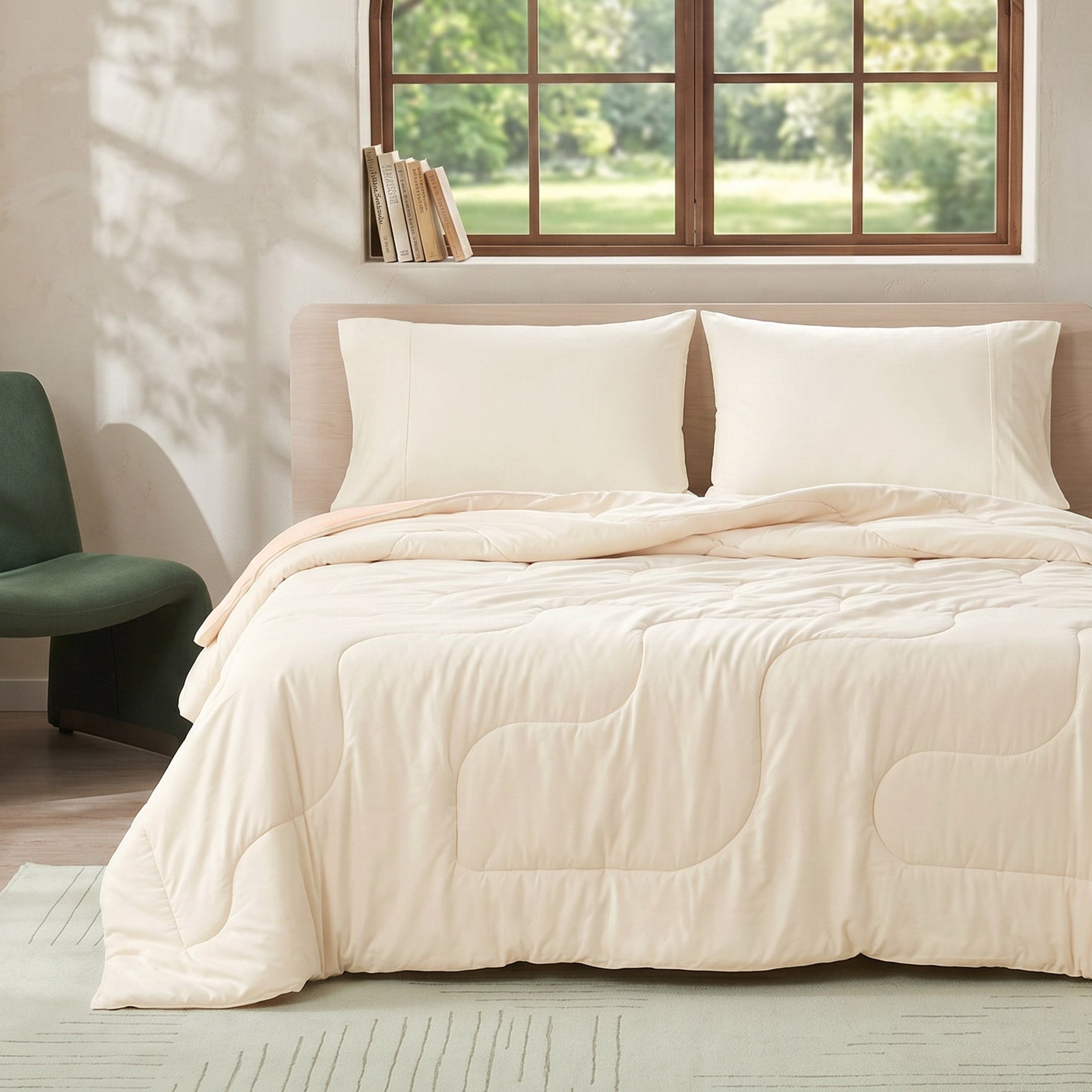Eco Comfort | Natural Fiber Cooling Comforter with Ultra Breathability | Lightweight Design for Hot Sleepers 5