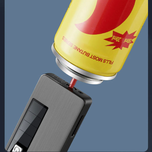Eco Flame Solar Jet-Feuerzeug mit LED-Licht für Outdoor-Abenteuer