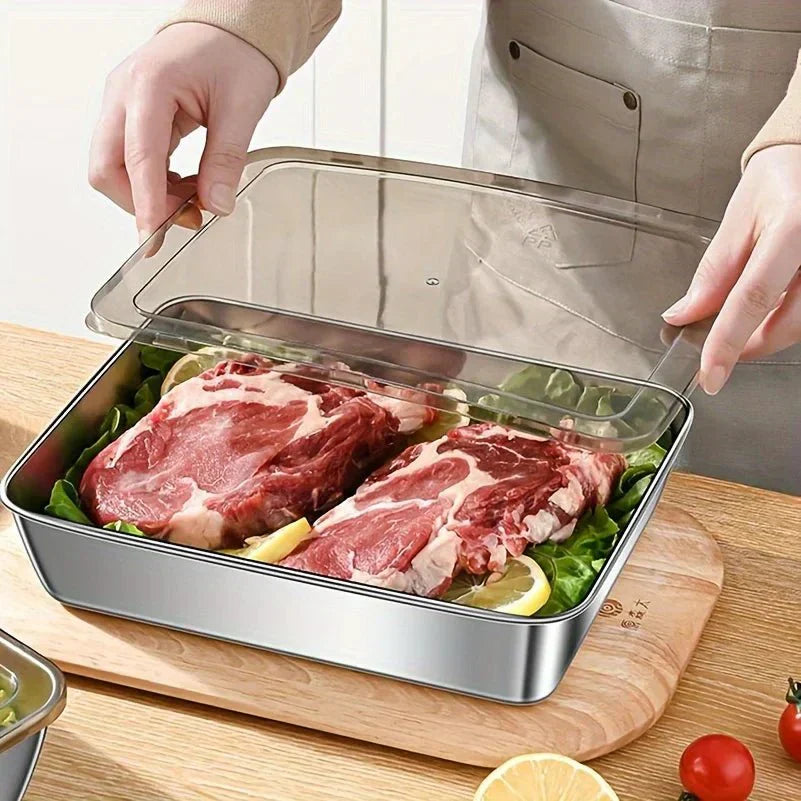 ApexGuard Edelstahl-Lunchbox mit dichtem Verschluss für Frische und Mahlzeitenvorbereitung