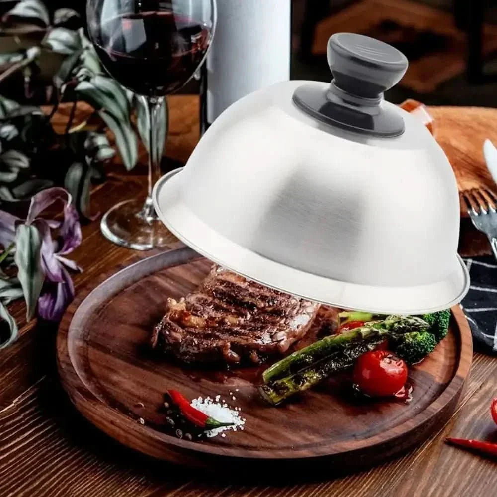 AeroCook Stainless Steel Lid For Even Cooking And Melting Cheese For Home Cooks