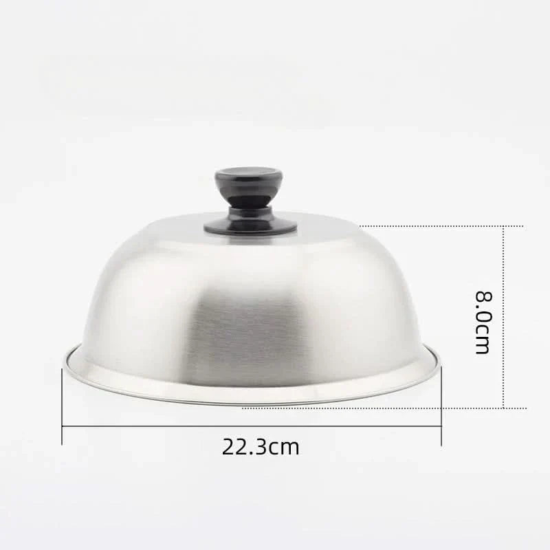 AeroCook Stainless Steel Lid For Even Cooking And Melting Cheese For Home Cooks