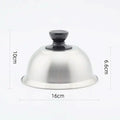 AeroCook Stainless Steel Lid For Even Cooking And Melting Cheese For Home Cooks