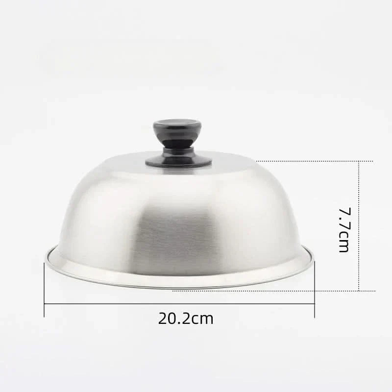 AeroCook Stainless Steel Lid For Even Cooking And Melting Cheese For Home Cooks