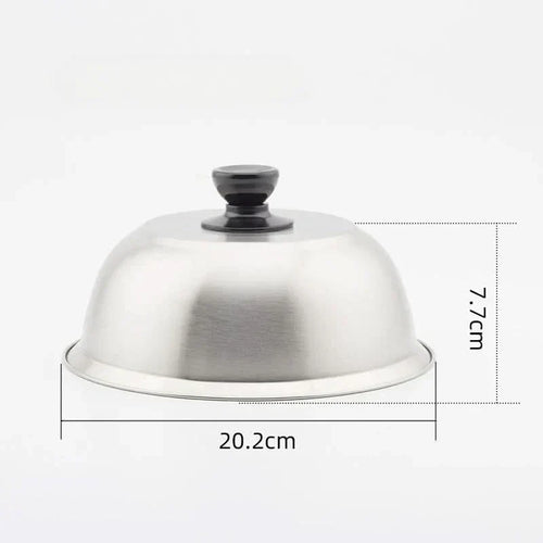 AeroCook Edelstahldeckel für gleichmäßiges Kochen und Schmelzen von Käse für Hobbyköche