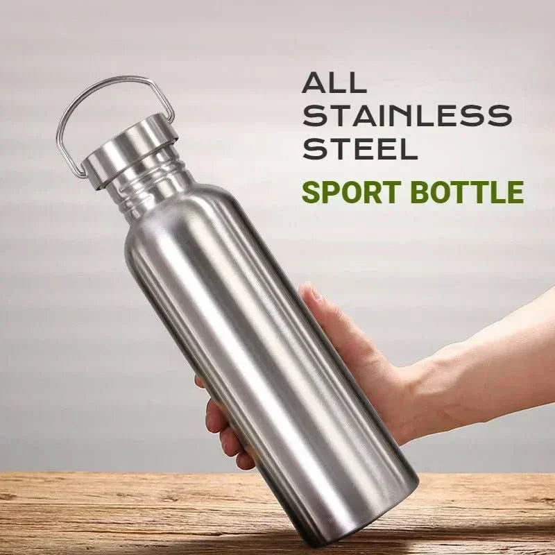 AeroGuard Rustfri Stål Vannflaske 1000ml Holdbar Lettvekt for Sport
