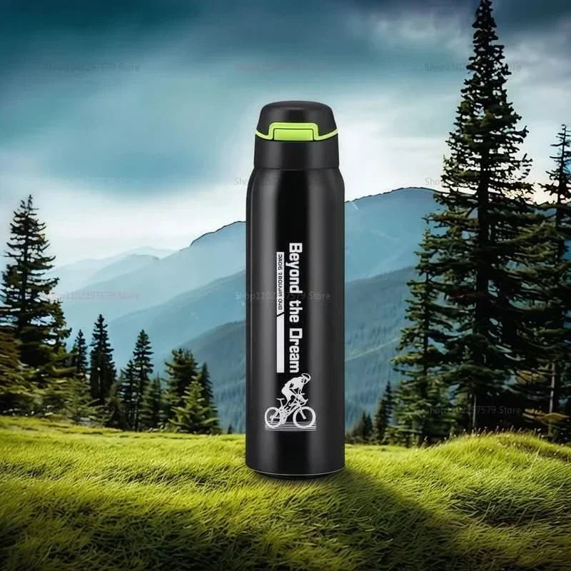 PeakCore vákuumos rozsdamentes acél kulacs 500 ml, dupla falú, szivárgásmentes, kültéri használatra