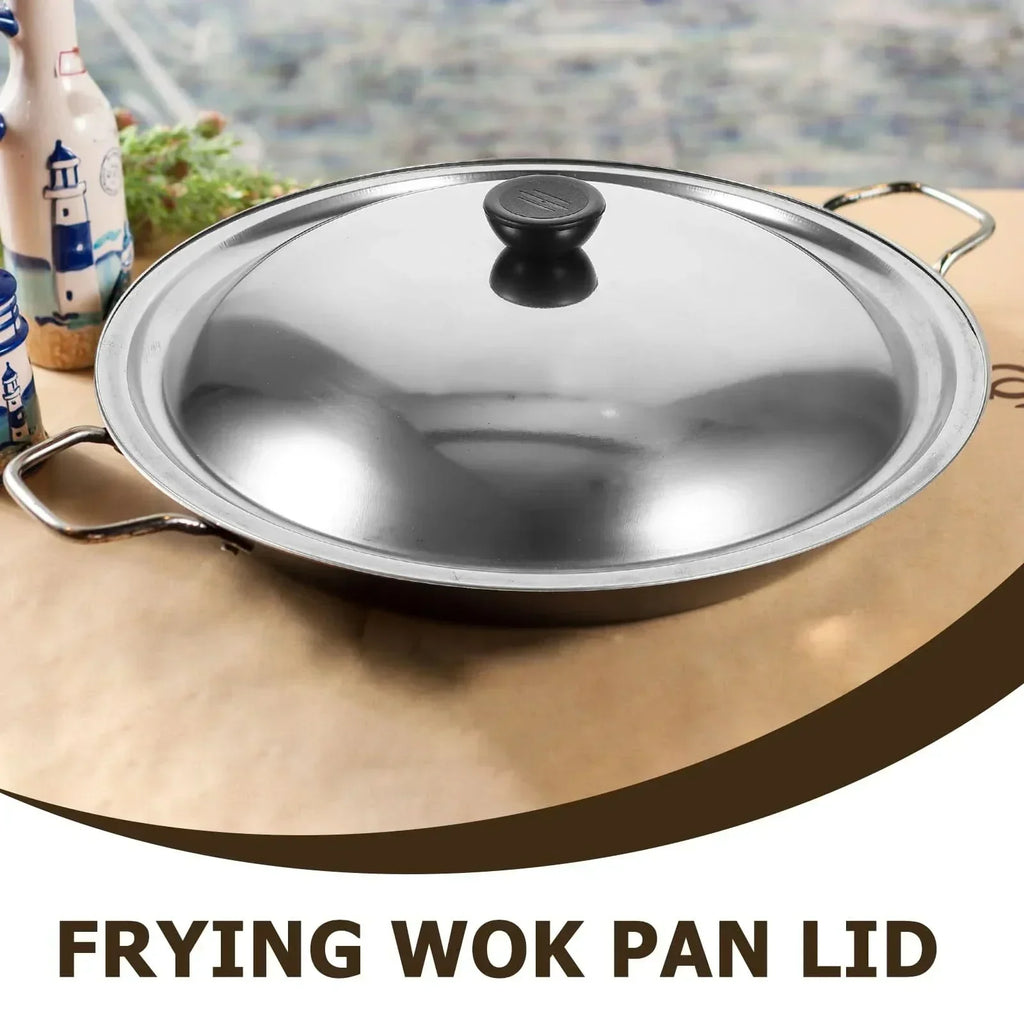 NovaCover Universal Stainless Steel Lid For Woks And Pans Heat Resistant For Cooks