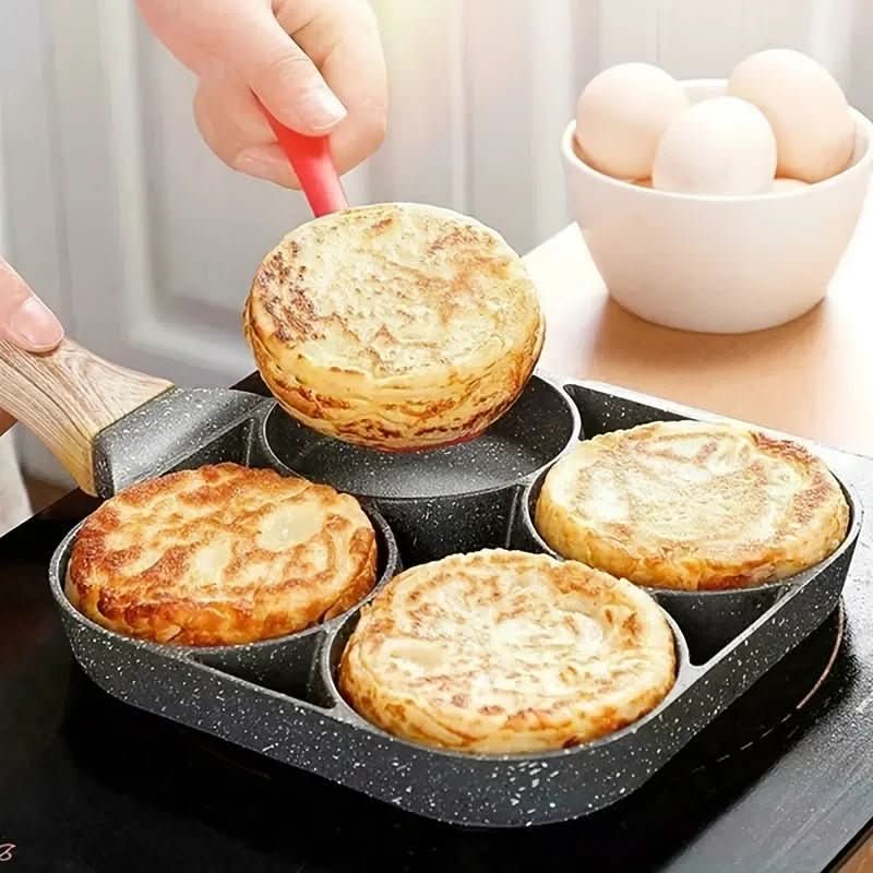 NovaChef 4-Hole Nonstick Pan For Eggs, Pancakes, And More Home Cooks