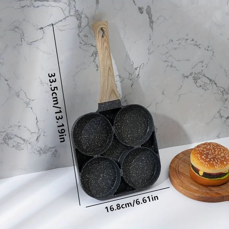 NovaChef 4-Hole Nonstick Pan For Eggs, Pancakes, And More Home Cooks