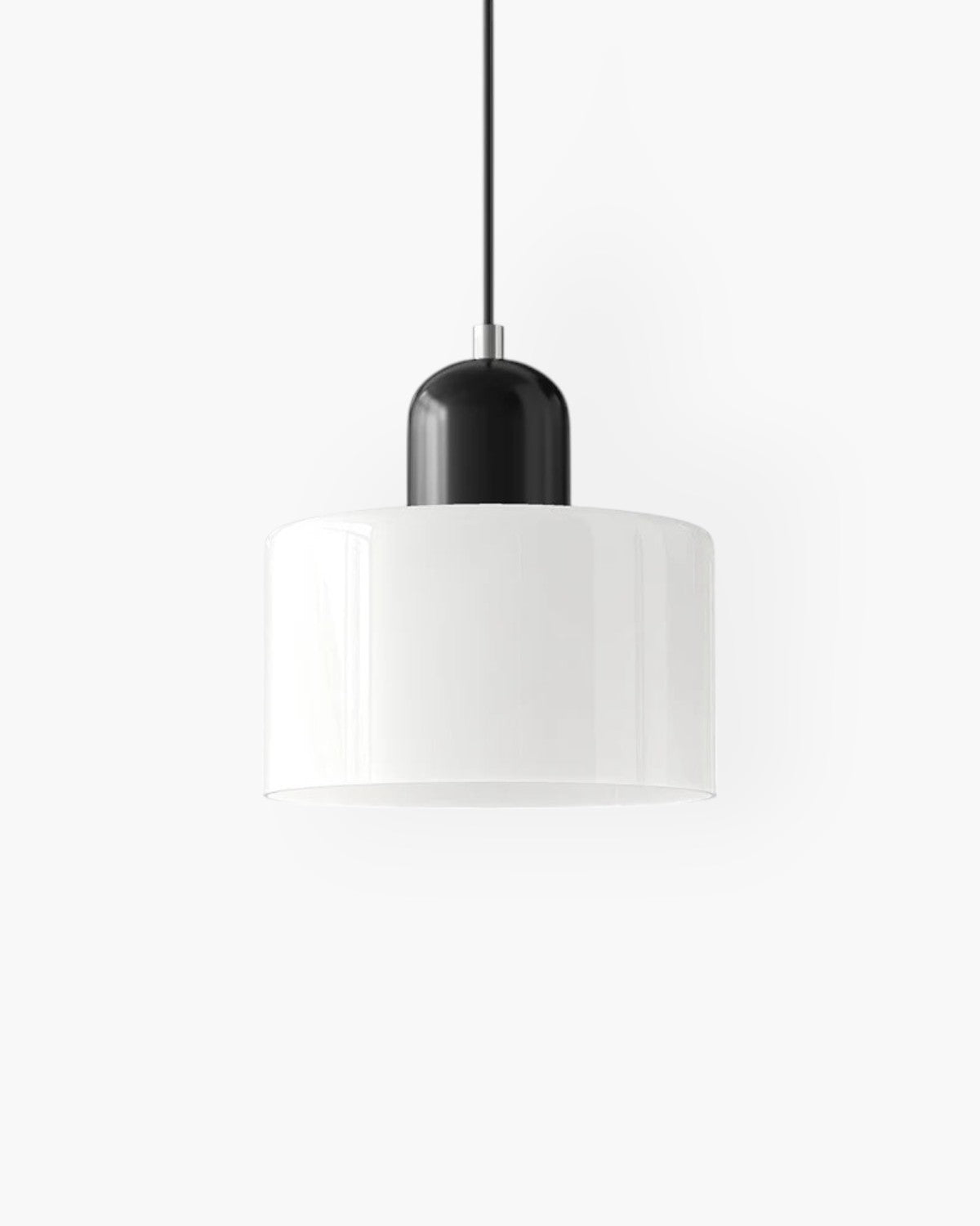 Sufitowa lampa szklana do zabudowy z miękkim kolorowym kloszem