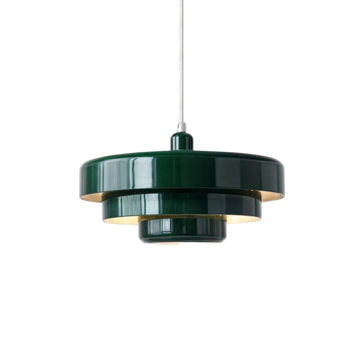 Lampada a sospensione in vetro stratificato stile Bauhaus per interni moderni