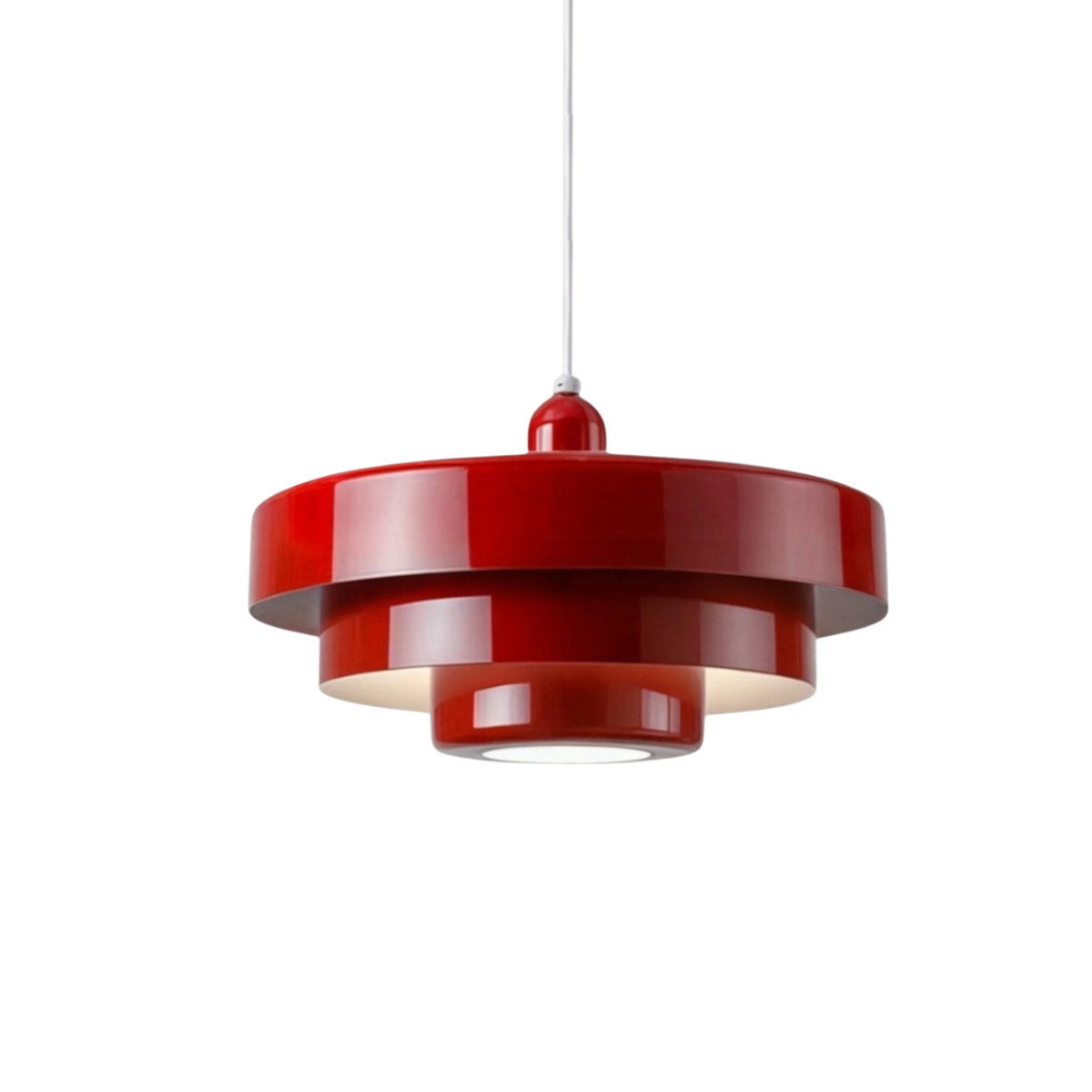Bauhaus Style Layered Glass Pendant Lamp For Modern Interiors