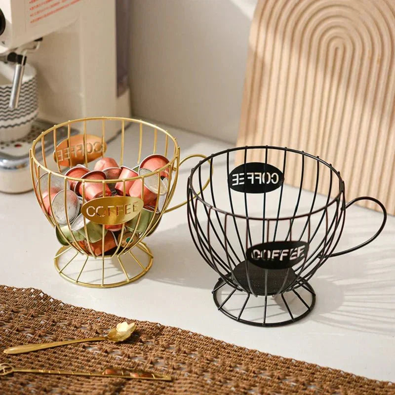 BrewNook Compact Decorative Shelf For Coffee Capsules And Treats For Coffee Lovers