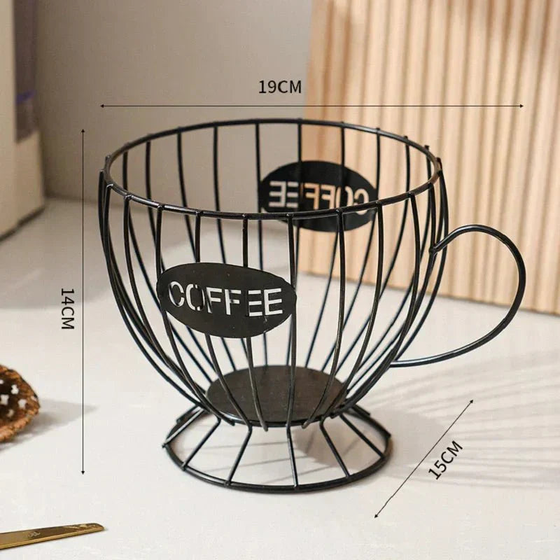 BrewNook Compact Decorative Shelf For Coffee Capsules And Treats For Coffee Lovers