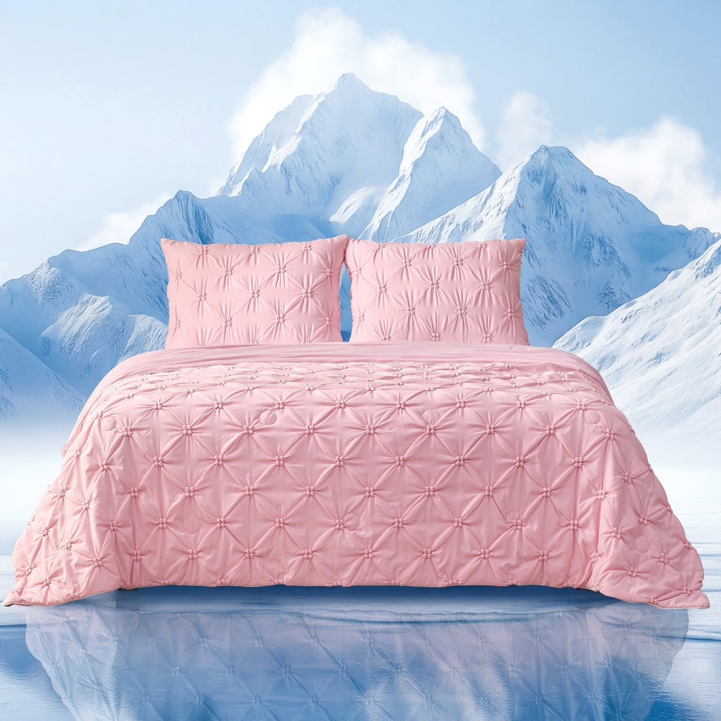 Elegant Pintuck Cooling Comforter | Breathable Lightweight Design for Hot Sleepers 8