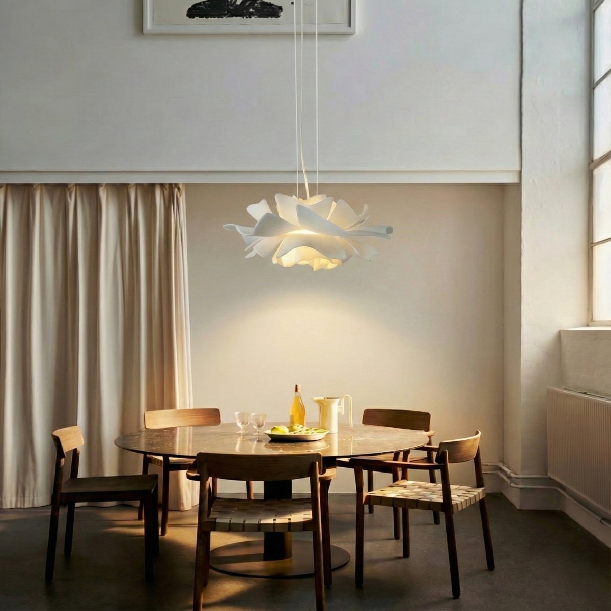 Luminale Lotus Sarkıt Lamba, Modern Yemek ve Oturma Odaları İçin Sıcak Işıkla