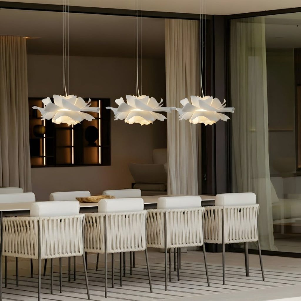 Luminale Lotus Sarkıt Lamba, Modern Yemek ve Oturma Odaları İçin Sıcak Işıkla