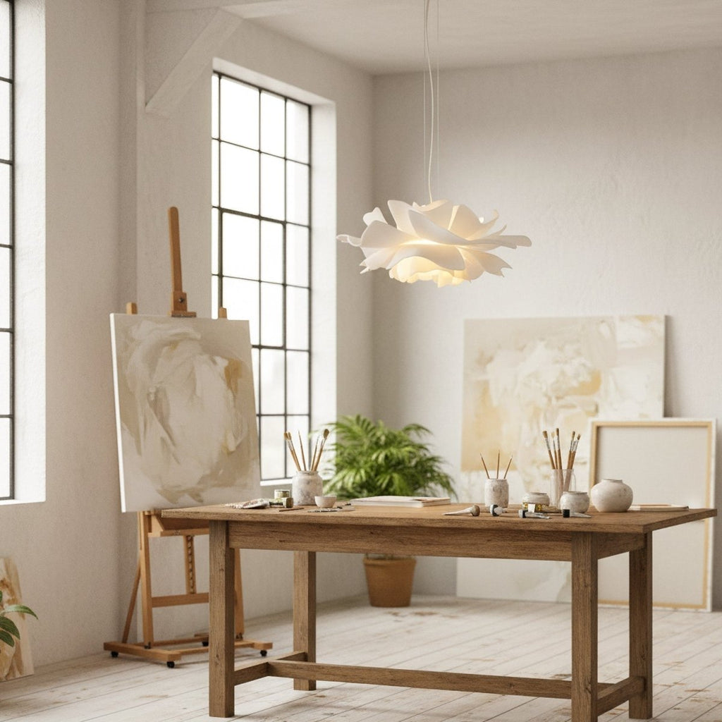Luminale Lotus Sarkıt Lamba, Modern Yemek ve Oturma Odaları İçin Sıcak Işıkla