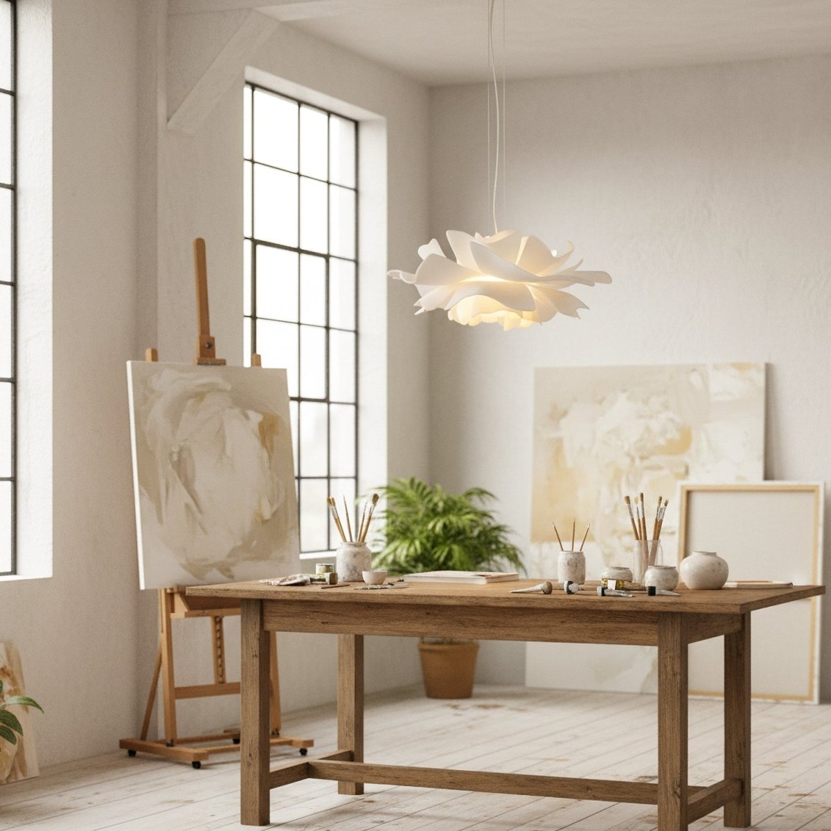 Luminale Lotus Sarkıt Lamba, Modern Yemek ve Oturma Odaları İçin Sıcak Işıkla