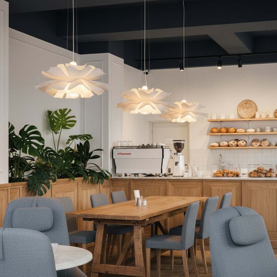 Luminale Lotus Sarkıt Lamba, Modern Yemek ve Oturma Odaları İçin Sıcak Işıkla