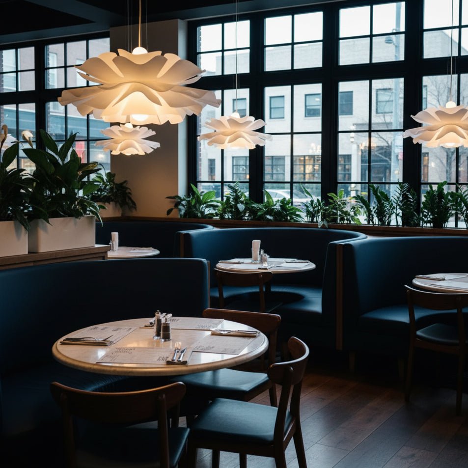 Luminale Lotus Sarkıt Lamba, Modern Yemek ve Oturma Odaları İçin Sıcak Işıkla