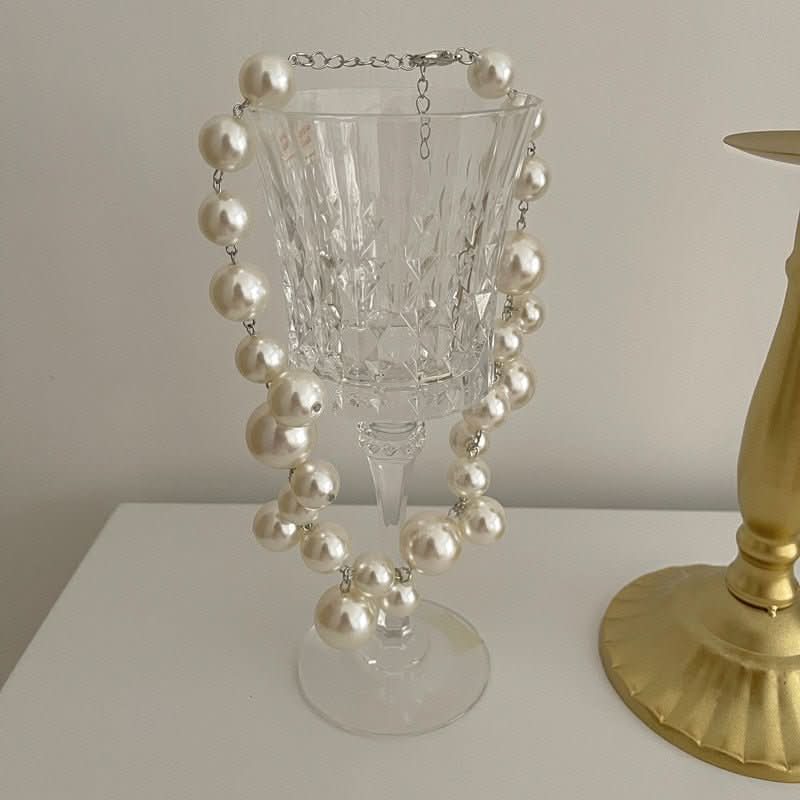 Aurelia Pearl Necklace Timeless Elegance For Women Resin Pearl Jewelry